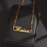 Nextvance Personalized Name Necklace Flower Chain For Women