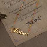 Nextvance Personalized Name Necklace Flower Chain For Women