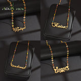 Nextvance Personalized Name Necklace Flower Chain For Women