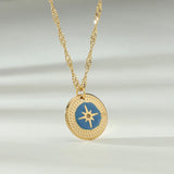 Stainless Steel Necklace Cross Sun Pendant Necklaces for Women