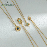 Stainless Steel Necklace Cross Sun Pendant Necklaces for Women