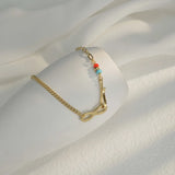 Cuban Chain Heart Infinity Bracelet