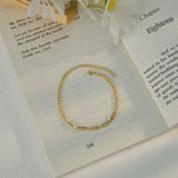 Cuban Chain Heart Infinity Bracelet