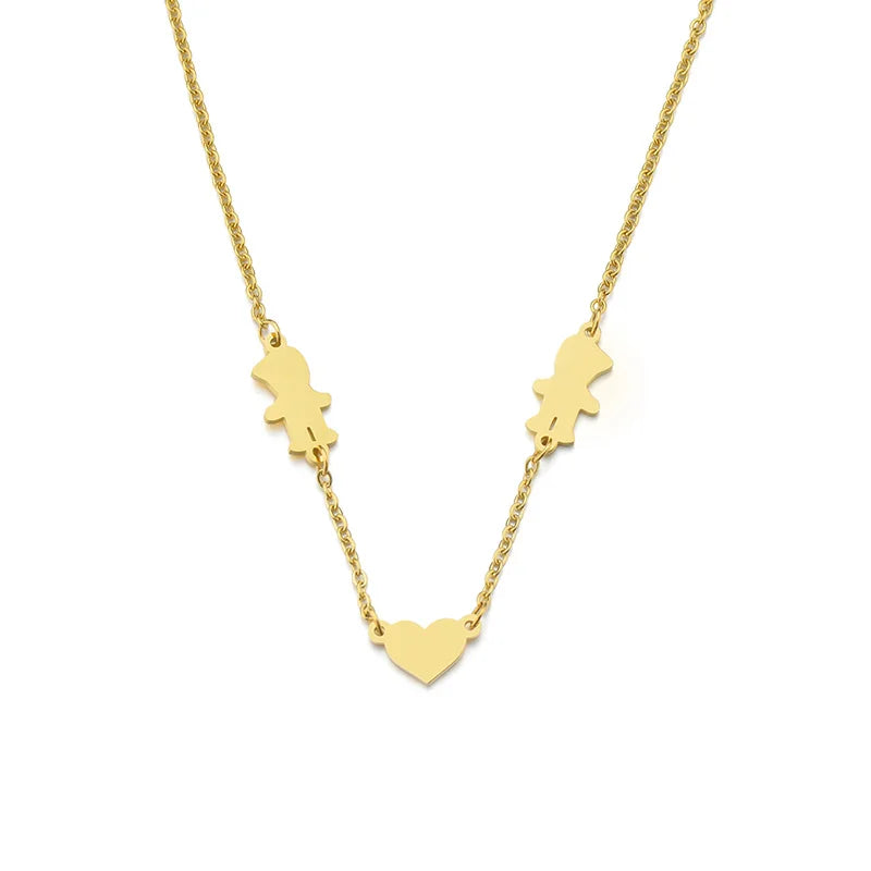 Engraved NamePlate Stainless Steel Pendant Choker Necklace for Women