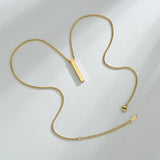 Personalized Engrave Name Words Pendant Necklace Chain - Box Necklaces for Women