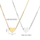 Personalized Engrave Name Date Necklace Heart Necklaces Stainless Steel