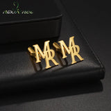Nextvance Monogram Letter Cufflinks Name Logo Mens Wedding