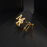 Nextvance Monogram Letter Cufflinks Name Logo Mens Wedding