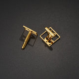 Customized Letter Cufflinks Name Logo Mens Wedding