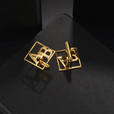 Customized Letter Cufflinks Name Logo Mens Wedding