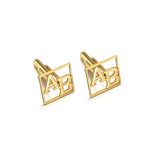 Customized Letter Cufflinks Name Logo Mens Wedding