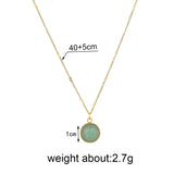 Green Brown Stone Necklace Fine Pendant Necklaces For Women