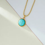 Green Brown Stone Necklace Fine Pendant Necklaces For Women