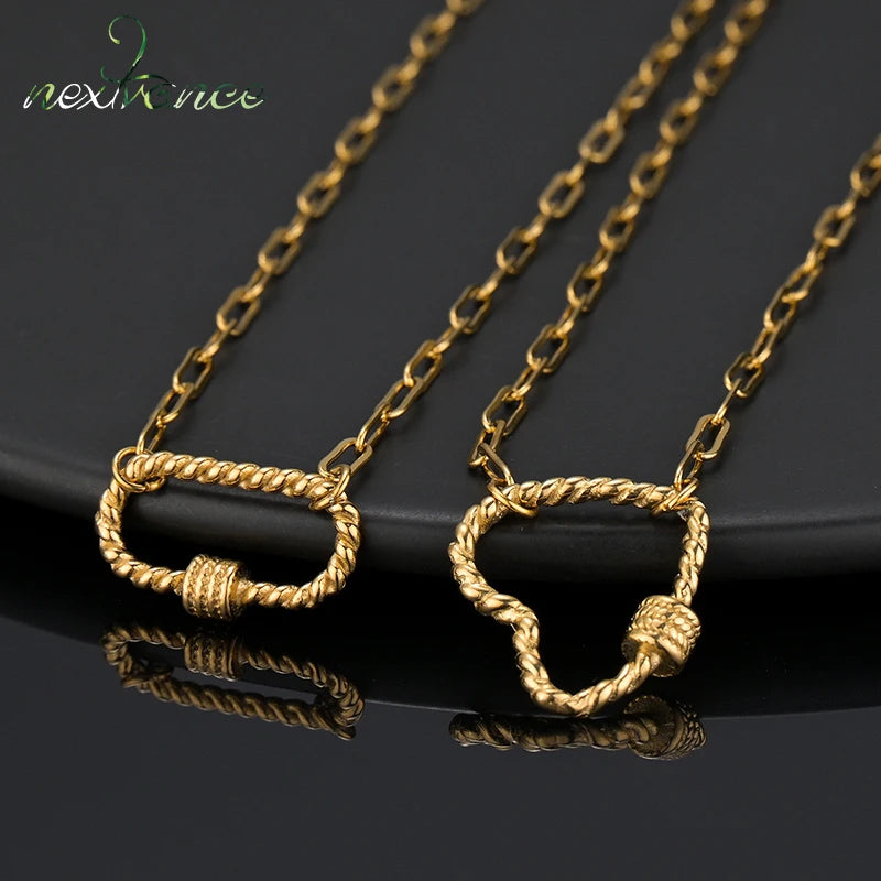 Nextvance Sporty Necklace Steel Hiphop Chain Pendant For Women