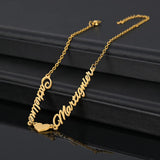 Nextvance Stainless Steel Name Bracelet Heart Personalized Pendant Bracelets