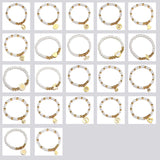 Stainless Steel Ladybug Wrap Bracelet Simulated Bead Insect Bracelet for Kids