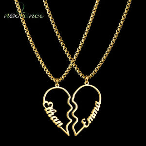 Nextvance Stainless Steel Name Necklaces Freely Switch Chain Love Necklace