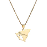 Nicaragua Map Pendant & Necklaces for Women Charm