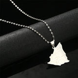 Nicaragua Map With Cities Pendant Necklaces Silver Jewelry