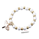 Cross Rosary Beads Bracelet Catholic Pendant Religious Jewelry