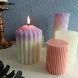 Cylinder Candle Making Mold Epoxy Casting Soap Mould for Christmas Decor