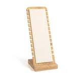 Bamboo Jewelry Display Stand Necklaces Holder Easel Showcase Props