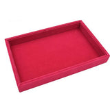 Stackable Flat Jewelry Tray Organizer Grey Rose