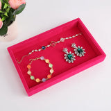 Stackable Flat Jewelry Tray Organizer Grey Rose