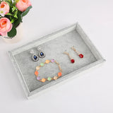 Stackable Flat Jewelry Tray Organizer Grey Rose