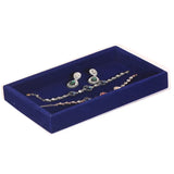 Stackable Flat Jewelry Tray Organizer Grey Rose