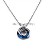 Stainless Steel Rings Pendant Necklace Jewelry For Women