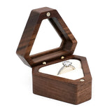 Jewelry Organizer Display Triangle Shape Storage Box Soft Interior Holder