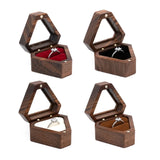 Jewelry Organizer Display Triangle Shape Storage Box Soft Interior Holder