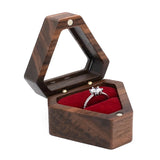 Jewelry Organizer Display Triangle Shape Storage Box Soft Interior Holder