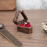 Jewelry Organizer Display Triangle Shape Storage Box Soft Interior Holder