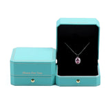 Classic Double Ring Box Pendant Necklace Display with Logo