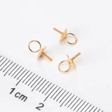 18K Yellow Pendant Mountings Settings for Pearls Coral Agate Crystal Beads