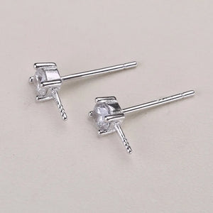 Pearl Earrings Mountings Studs Settings Jewelry Accessories