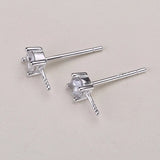 Pearl Earrings Mountings Studs Settings Jewelry Accessories
