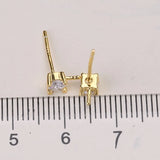 Pearl Earrings Mountings Studs Settings Jewelry Accessories