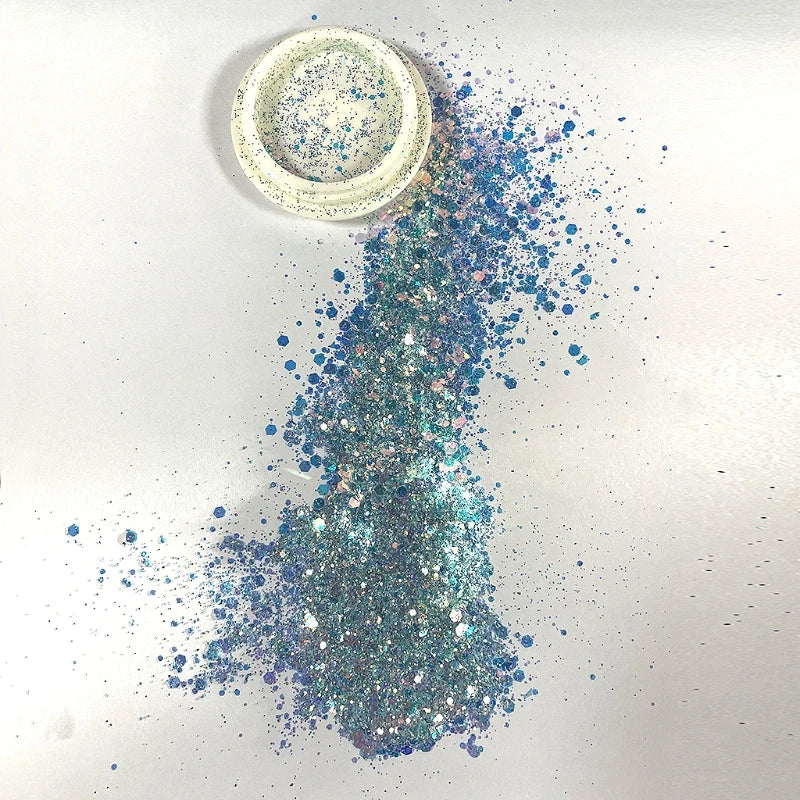 12 Colors Holographic Glitters for Coloring Eye Hair Nail Body Jewelry