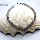 Labradorite Bead Bracelet with 925 Silver Fitting