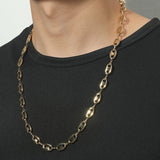 Coffee-Bean Chain Bracelet Necklace Hip-hop Charm Jewelry