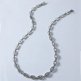 Coffee-Bean Chain Bracelet Necklace Hip-hop Charm Jewelry