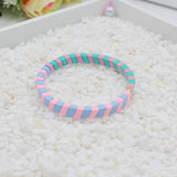 Bohemian Macaron Enamel Women's Bracelet - DIY Stretch Bangle
