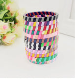 Bohemian Macaron Enamel Women's Bracelet - DIY Stretch Bangle