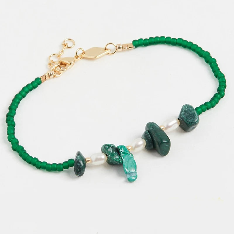 Natural Freshwater Pearl Rice Bead Mix And Match Bracelet