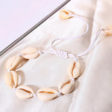 Beach Braided Geometric Shell Bracelet