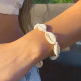 Beach Braided Geometric Shell Bracelet