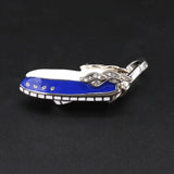 Enamel Cruise Warship Pendant Necklace All-Match Jewelry